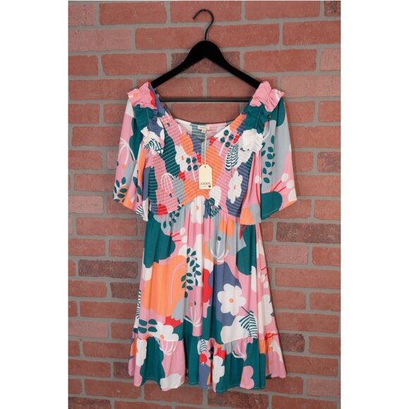 JODIFL - Abstract Floral Mini Dress - Small - Picture 7 of 11